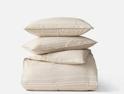 Fashion Coyuchi Little Sur Stripe Organic Duvet Set Doe Chambray