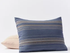 Hot Coyuchi Lobos Organic Sham Azure w/Indigo