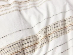 New Coyuchi Lobos Organic Sham Soft White w/Hazel