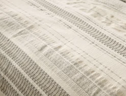 Online Coyuchi Lost Coast Organic Sham Soft White w/Deep Graphite
