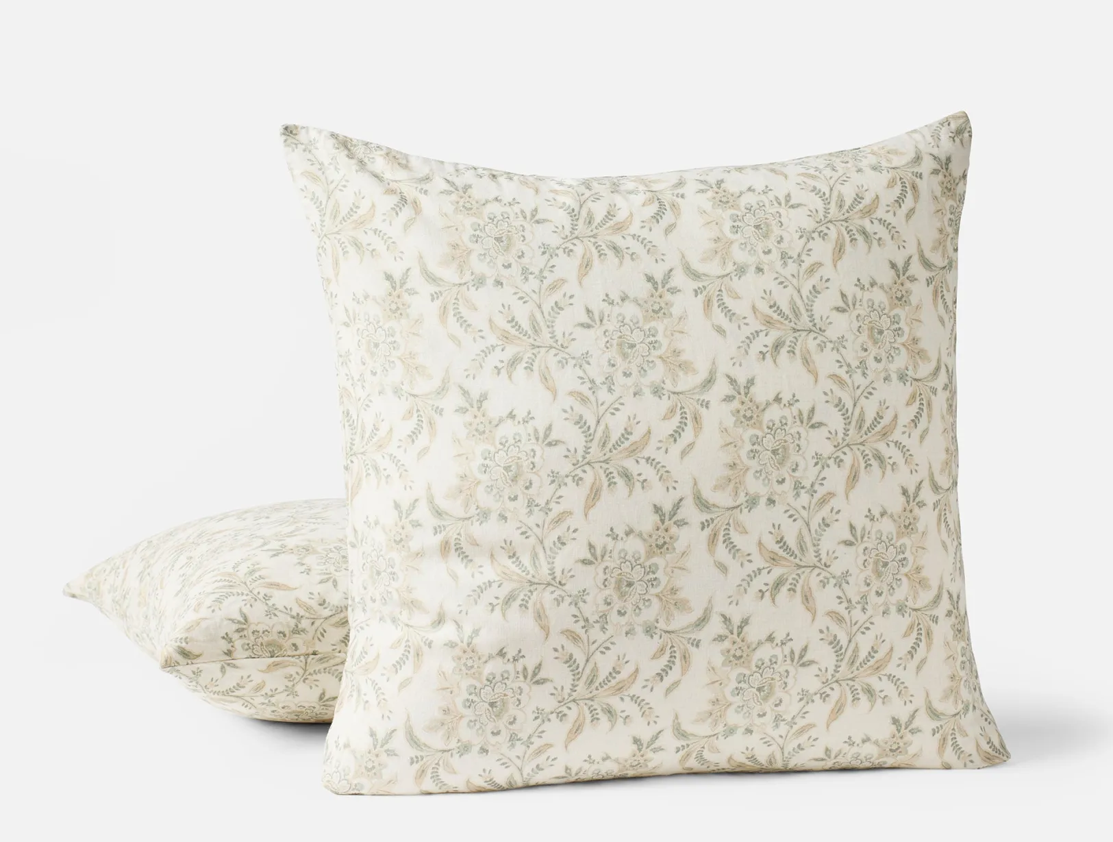 Clearance Coyuchi Marguerite Organic Print Decorative Pillow Cover