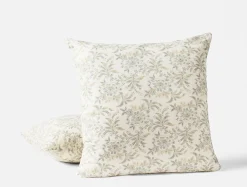 Clearance Coyuchi Marguerite Organic Print Decorative Pillow Cover