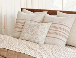 Clearance Coyuchi Marguerite Organic Print Decorative Pillow Cover