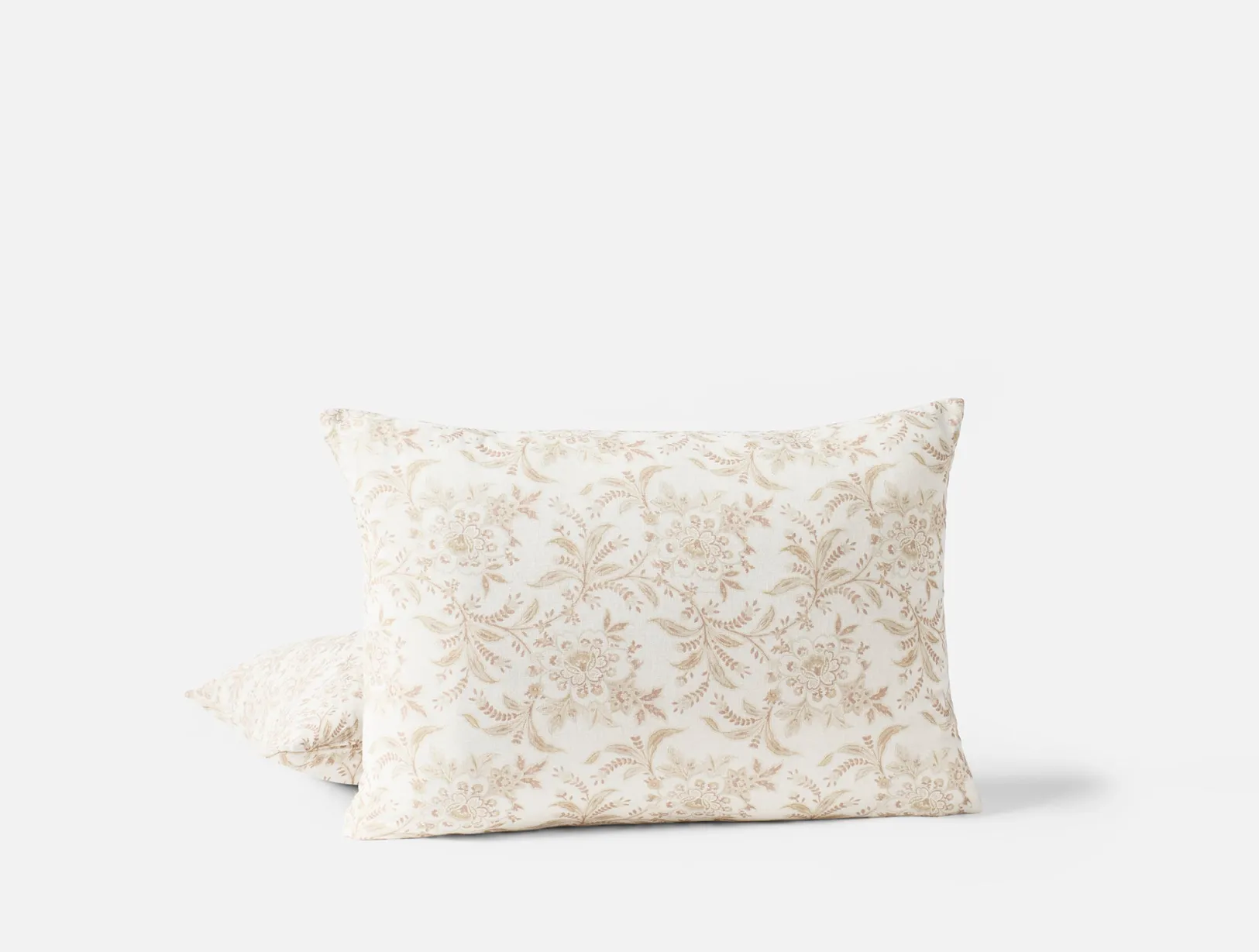 Clearance Coyuchi Marguerite Organic Print Decorative Pillow Cover