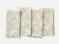 Sale Coyuchi Marguerite Organic Print Napkins, Set of 4
