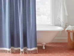 Hot Coyuchi Mediterranean Organic Shower Curtain