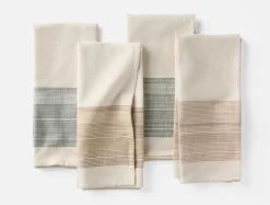 Clearance Coyuchi Miraloma Organic Kitchen Towel, Set of 4 Sunset