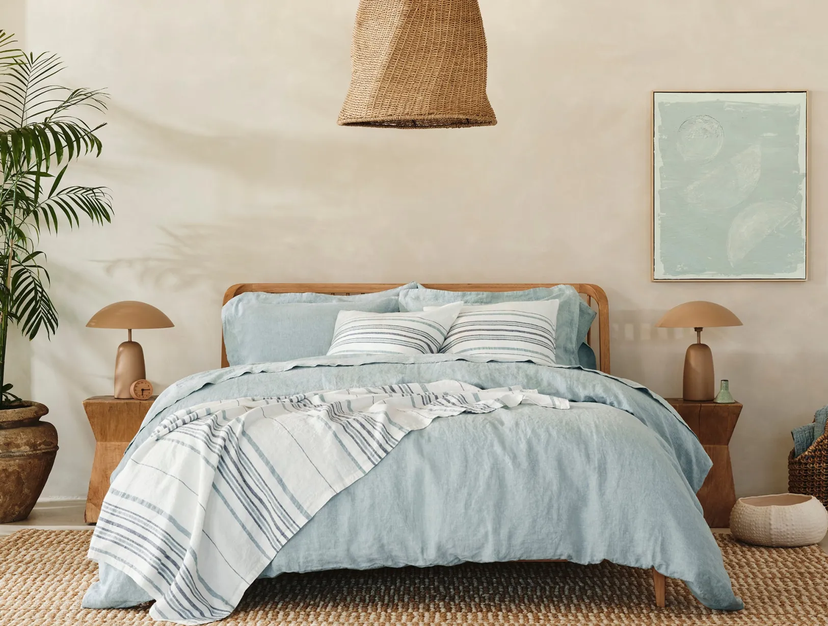 Discount Coyuchi Mojave Organic Linen Throw