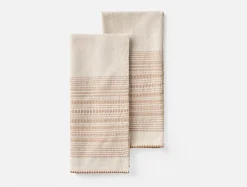 Discount Coyuchi Oak Organic Hand Towel, Set of 2