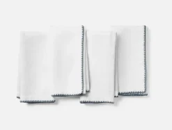 Sale Coyuchi Olivos Embroidered Organic Linen Napkins