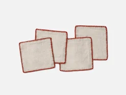 Sale Coyuchi Olivos Embroidered Organic Linen Napkins