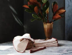 Sale Coyuchi Olivos Embroidered Organic Linen Napkins