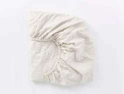 Discount Coyuchi Organic Crinkled Percale™ Fitted Sheet