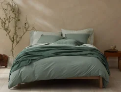 Clearance Coyuchi Organic Crinkled Percale™ Duvet Cover