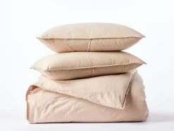 New Coyuchi Organic Crinkled Percale™ Duvet Set