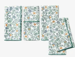 New Coyuchi Organic Print Percale Napkins, Set of 4
