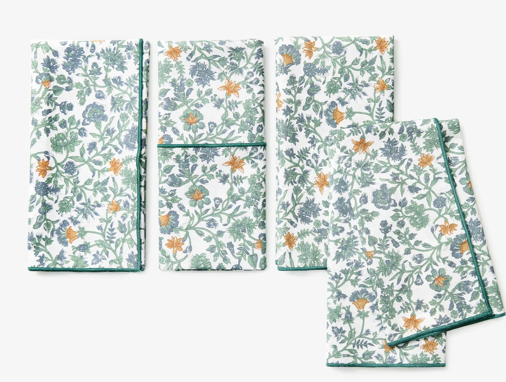 New Coyuchi Organic Print Percale Napkins, Set of 4
