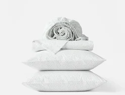 New Coyuchi Organic Print Percale Sheet Set