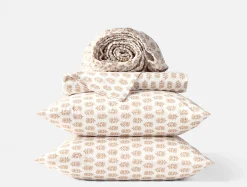New Coyuchi Organic Print Percale Sheet Set