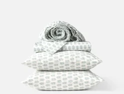 New Coyuchi Organic Print Percale Sheet Set