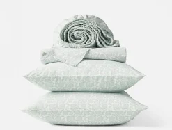 Hot Coyuchi Organic Print Percale Sheet Set Dew Robles