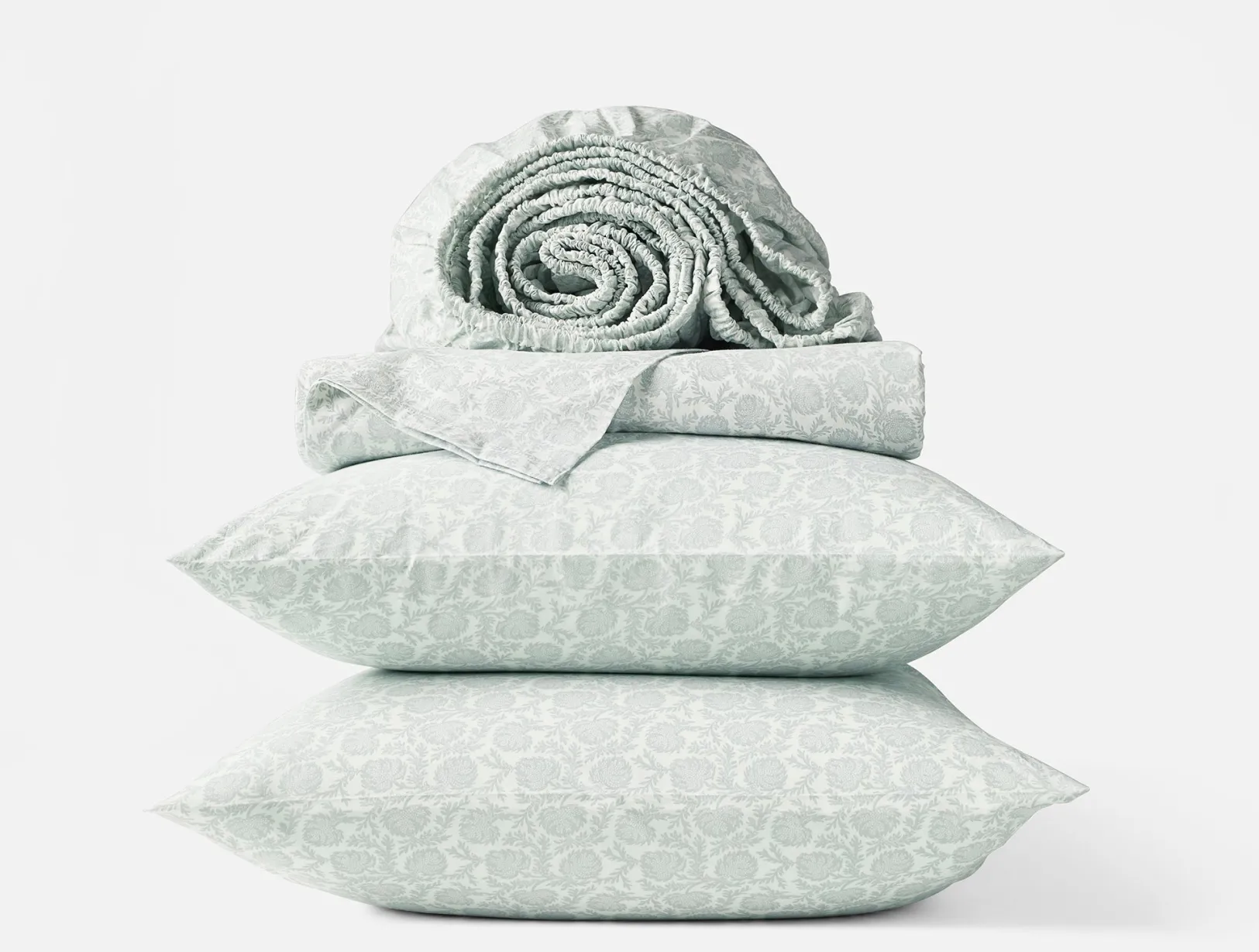 Hot Coyuchi Organic Print Percale Sheet Set Dew Robles