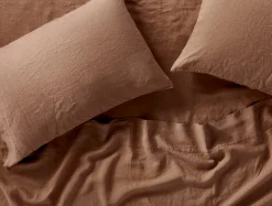 Outlet Coyuchi Organic Relaxed Linen Fitted Sheet
