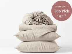 Hot Coyuchi Organic Relaxed Linen Sheet Set