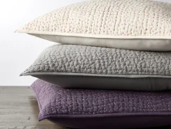 Sale Coyuchi Pebbled Handstitched Organic Sham Redwood