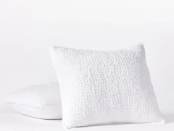 Discount Coyuchi Pebbled Handstitched Organic Sham