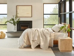 Discount Coyuchi Pebbled Handstitched Organic Sham