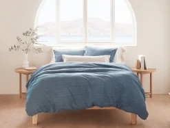 Hot Coyuchi Precita Organic Duvet Cover Oceana