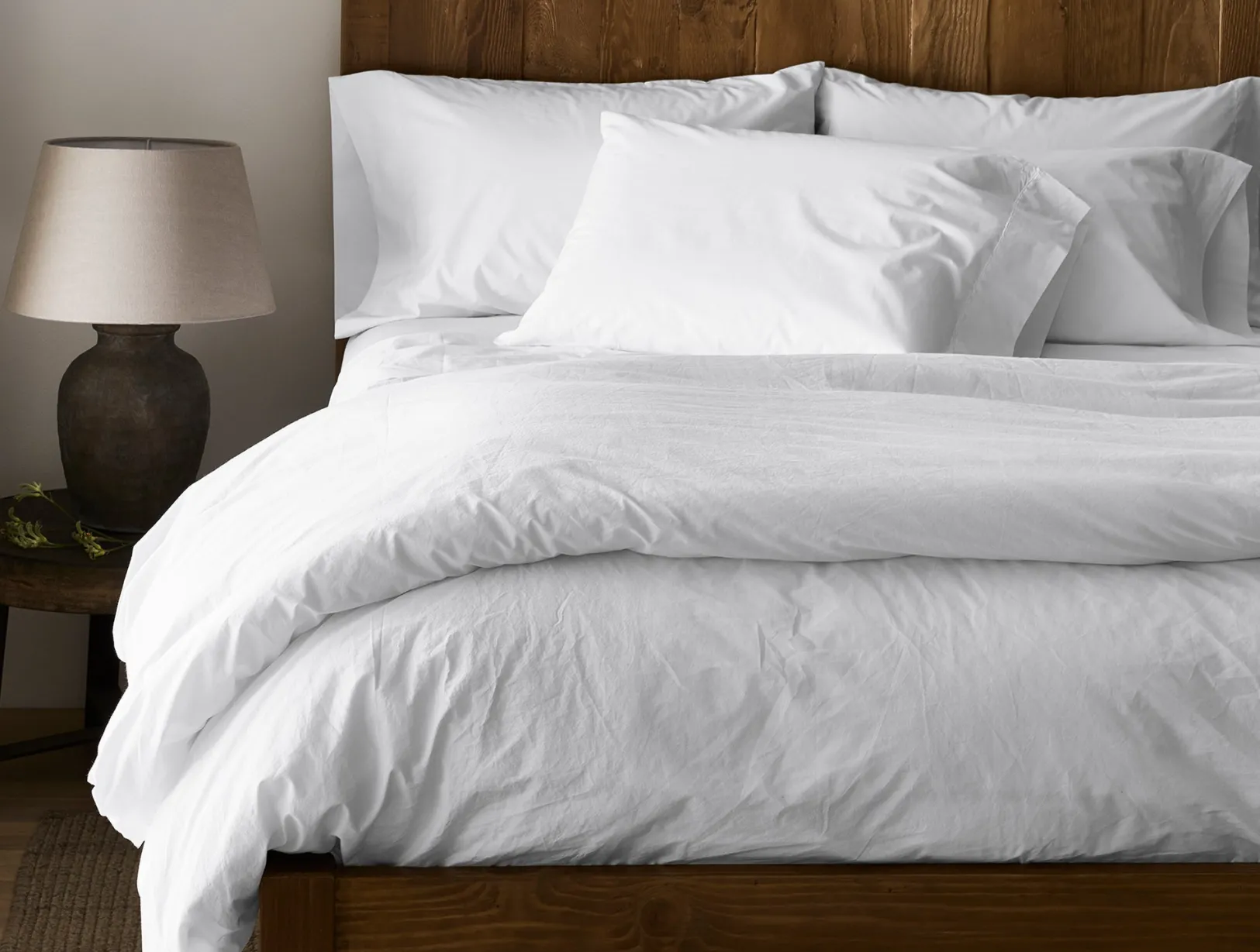 Clearance Coyuchi Refined Organic Percale Duvet Set