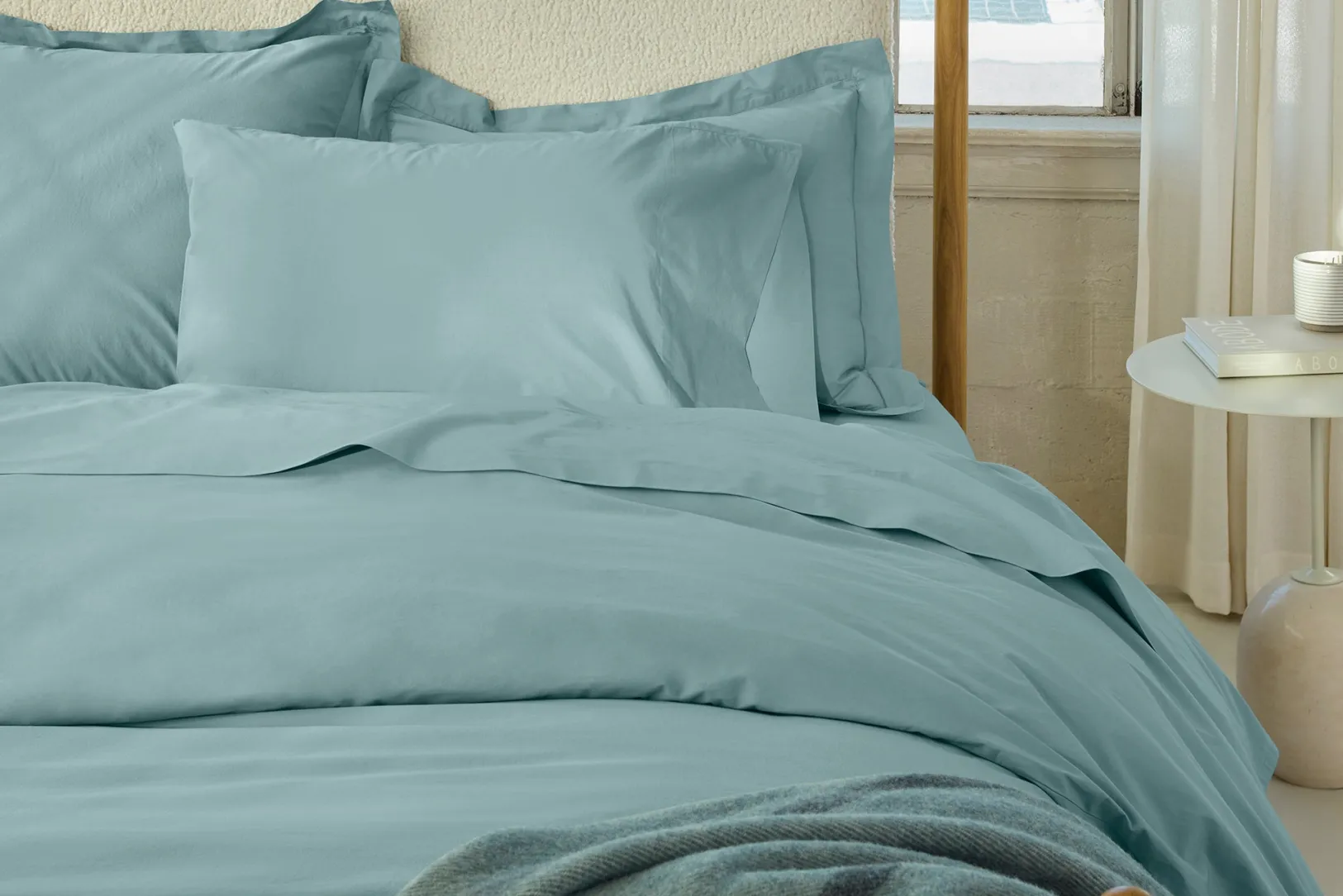 Clearance Coyuchi Refined Organic Percale Duvet Set