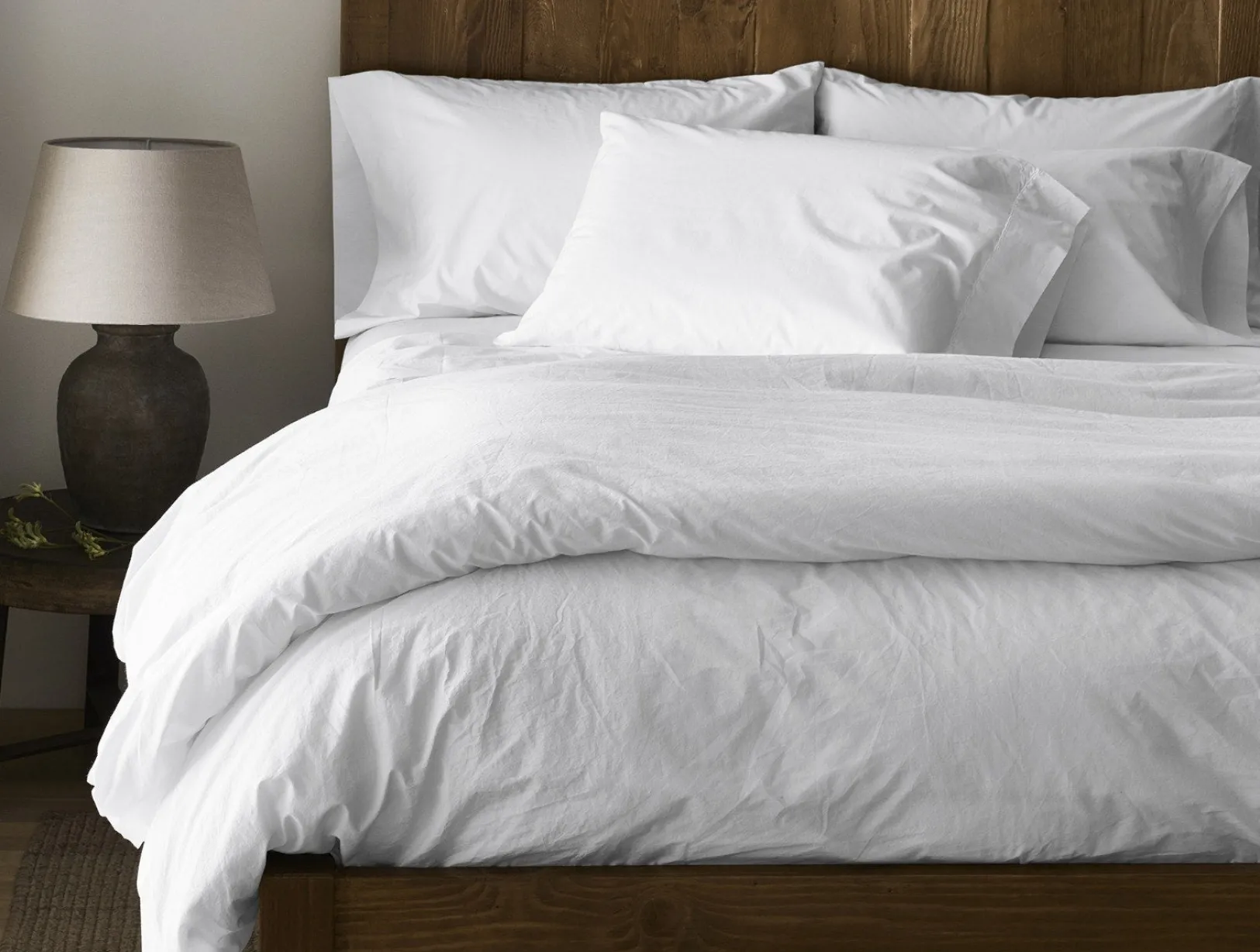 Outlet Coyuchi Refined Organic Percale Fitted Sheet