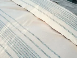 Discount Coyuchi Rippled Stripe Organic Duvet Set