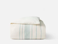 Fashion Coyuchi Rippled Stripe Organic Duvet Cover