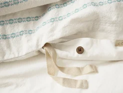 Fashion Coyuchi Rippled Stripe Organic Duvet Cover