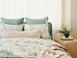 Discount Coyuchi Sea Bloom Print Duvet Cover