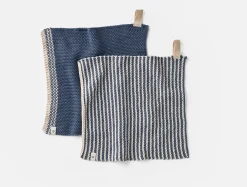 Fashion Coyuchi Shasta Organic Knit Dish Cloths, Set of 2 Blue Jay