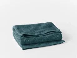 Discount Coyuchi Temescal Organic Towels Deep Ocean