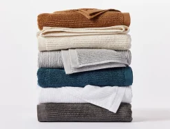 Discount Coyuchi Temescal Organic Towels Deep Ocean