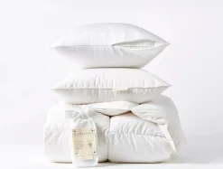 Outlet Coyuchi Three Season Down + Pillows + Protectors Bundle