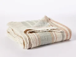 Clearance Coyuchi Topanga Organic Matelasse Throw