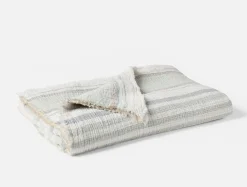 Clearance Coyuchi Topanga Organic Matelasse Throw