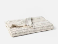 Clearance Coyuchi Topanga Organic Matelasse Throw