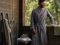 Hot Coyuchi Unisex Mediterranean Organic Modern Robe