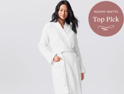 Best Coyuchi Unisex Organic Waffle Robe