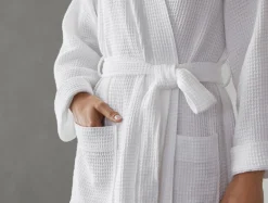 Best Coyuchi Unisex Organic Waffle Robe
