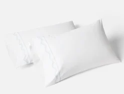 Clearance Coyuchi Vista Embroidered Organic Pillowcases